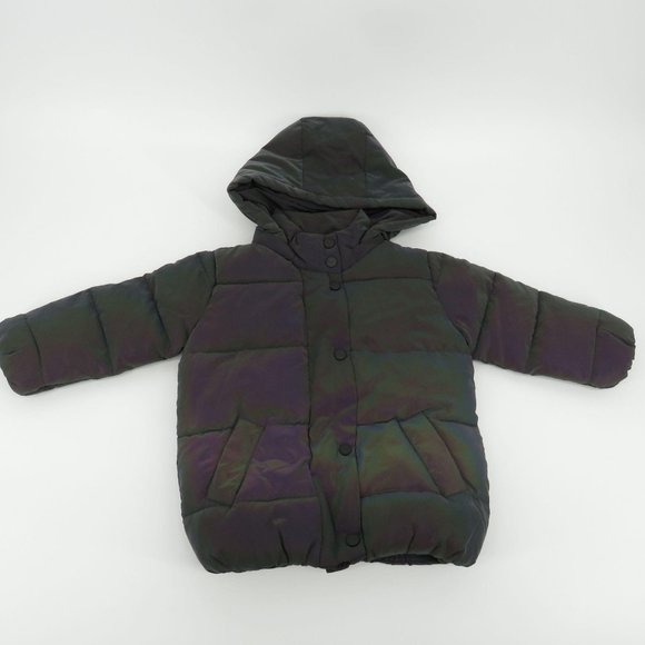 Urban Republic Toddler Girls Reflective Puffer Coat 2T NWT
